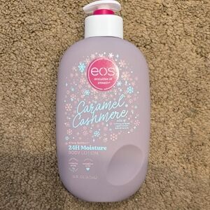 eos Caramel Cashmere Body Lotion with Pink Accents